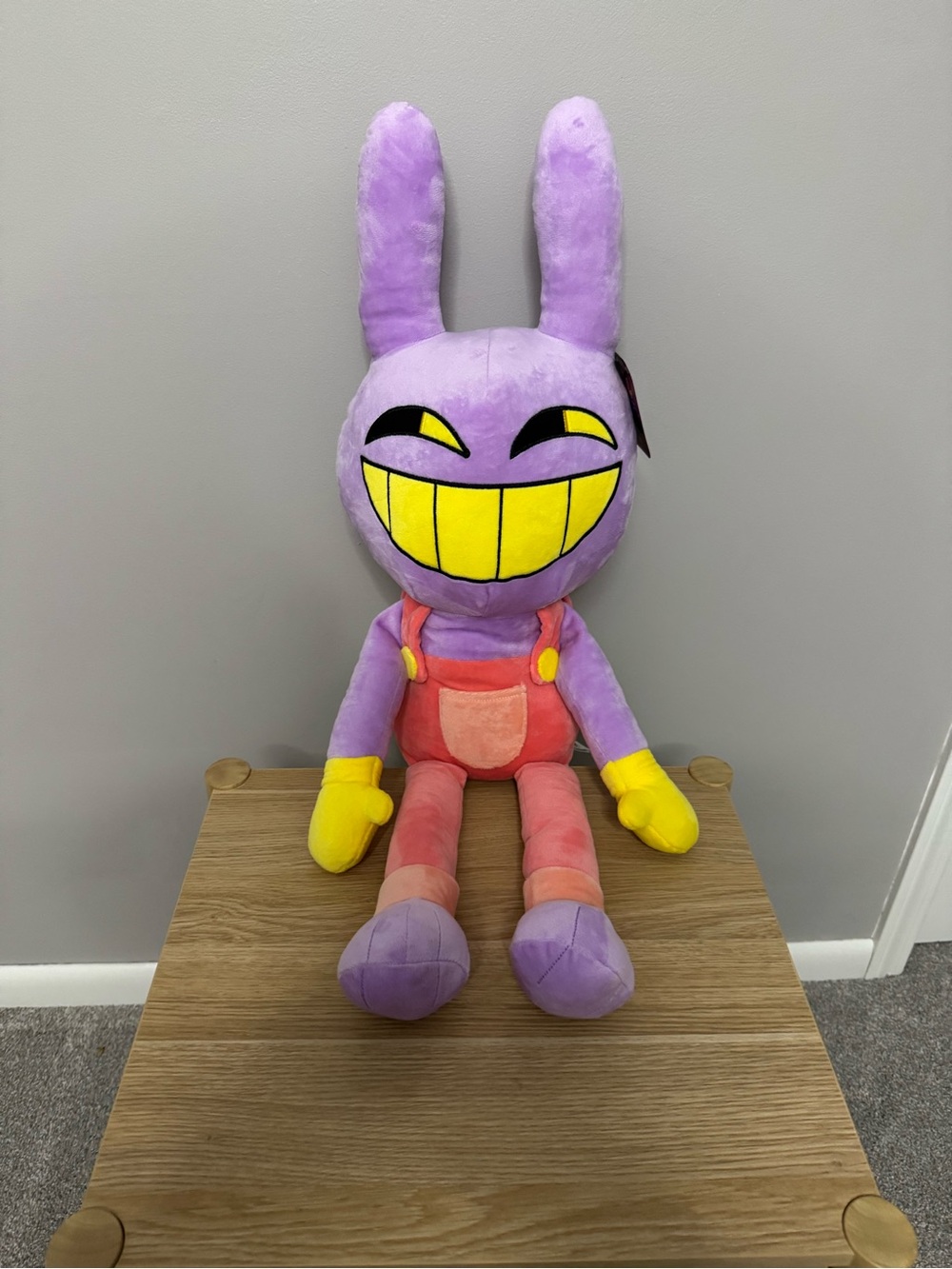 Digital Circus Jax Q Glitch Productions 30 “ plush doll. Brand new with tags!